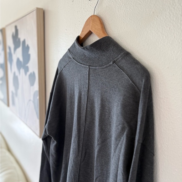 Athleta Charcoal Gray Long Sleeve Sweatshirt - Picture 7 of 7